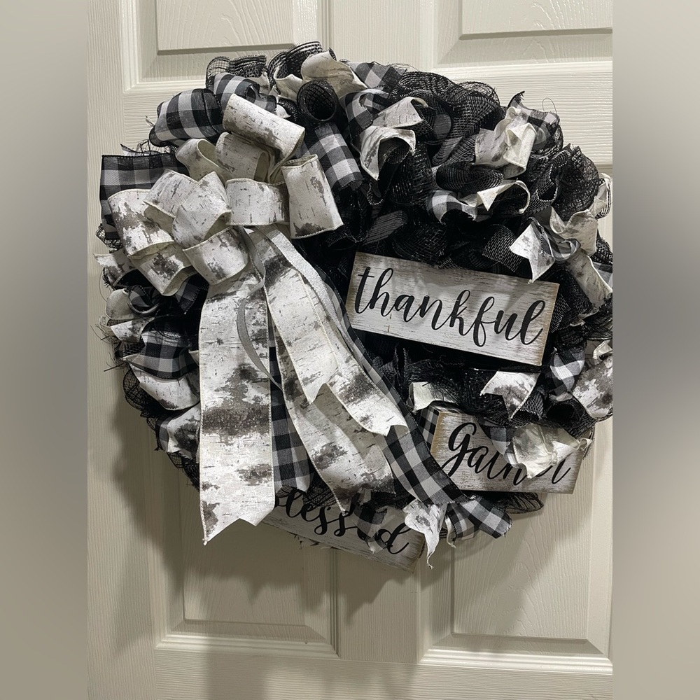 Deco Mesh Fall Wreath